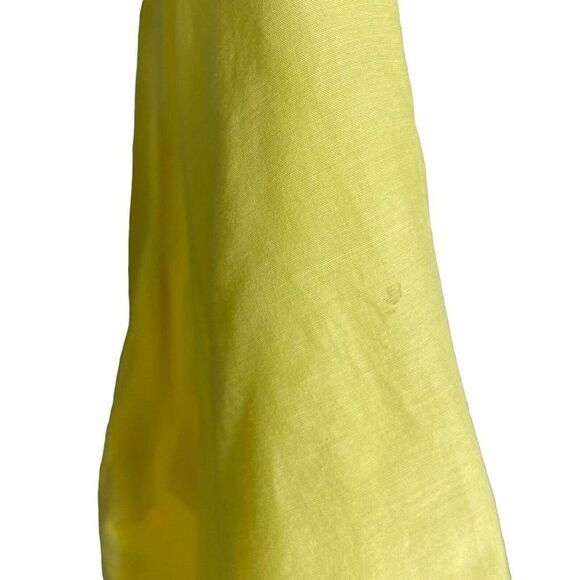 TRINA Turk Yellow Crochet Top Blouse S Cotton Silk Lightweight Drawstring Waist - Picture 10 of 10